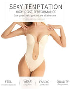 ✨ LAST DAY 49% OFF ✨ Backless Body Shaper Bra - Seamless Lift & Tummy Control | Invisible Under Backless Dresses & Tops | UK Sizes