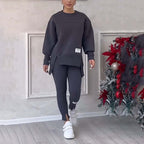 👚 Cozy & Chic: Women’s Casual Sweatshirt & Leggings Set! 🍂🛍️
