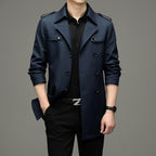 🔥55% discount🔥Men's Medium-Length Trench Coat with Detachable Inner