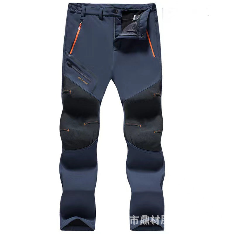 🏆LAST DAY SALE 50% OFF!!🔥Men's Waterproof Winter Trousers with Fleece Lining Cargo Pants