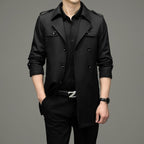 🔥55% discount🔥Men's Medium-Length Trench Coat with Detachable Inner