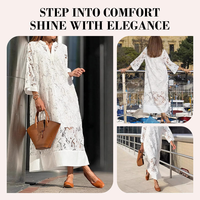 🌸Spring Specials🌸 Women's V-Neck Lace Midi Dress