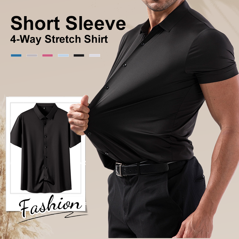 🔥Hot Sale 49% Off🔥Men's Short Sleeve 4-Way Stretch Shirt
