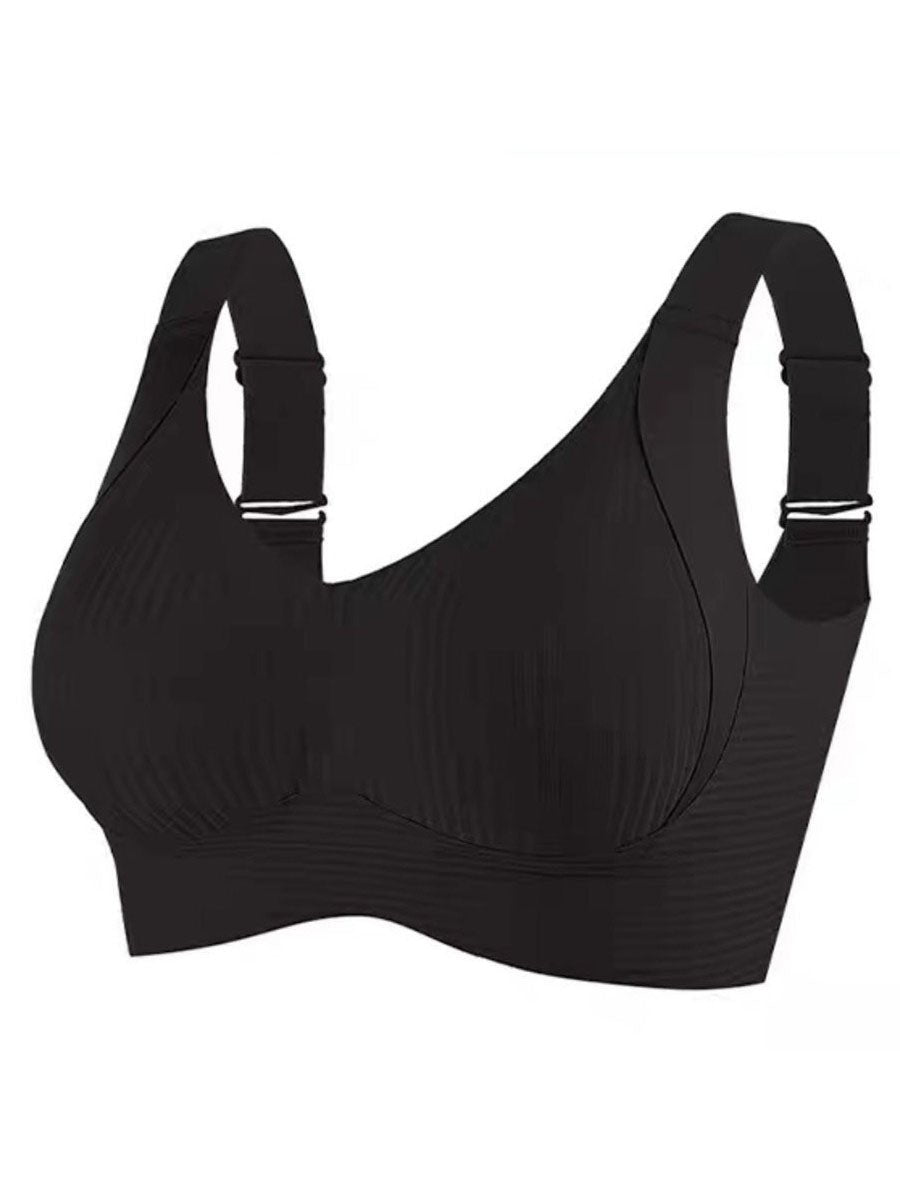🎁Buy 1 Get 3 Packs💕Women's Ribbed Push Up Adjustable Wireless Bra🌸