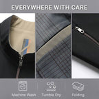 👑Fliwos® Men's Standing Collar Zipper Casual Jacket