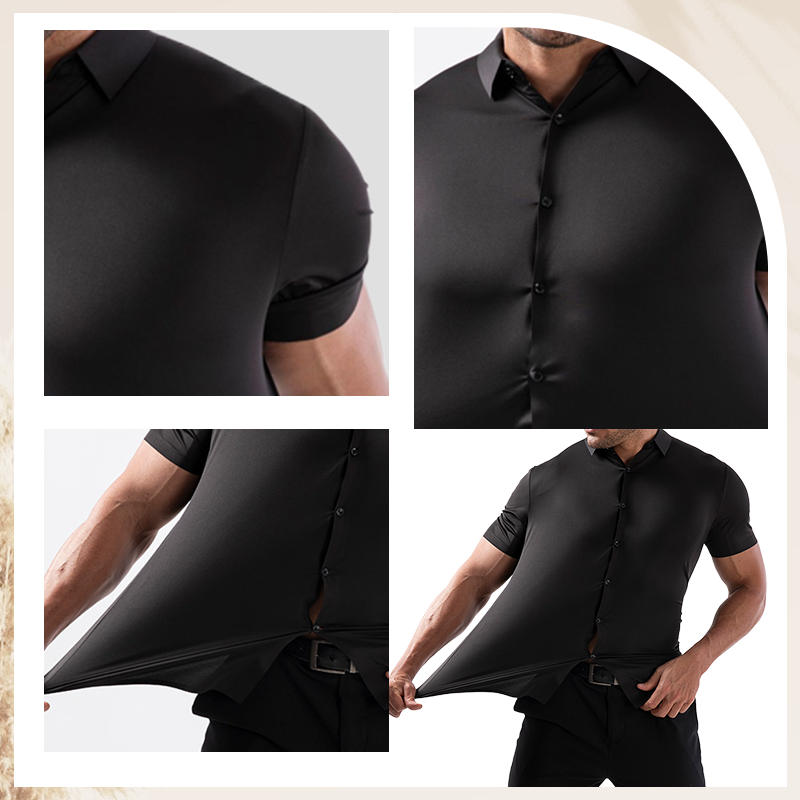 🔥Hot Sale 49% Off🔥Men's Short Sleeve 4-Way Stretch Shirt