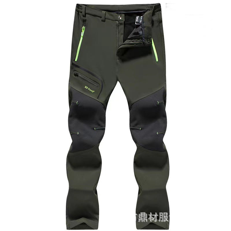 🏆LAST DAY SALE 50% OFF!!🔥Men's Waterproof Winter Trousers with Fleece Lining Cargo Pants