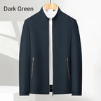 👑Casual jacket with stand-up collar and zip fastening for men