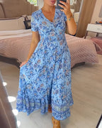 💃Hot Sale 50% OFF🔥 Floral Print V-neck Dress