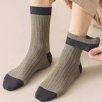 💥Big Sale 50% OFF💥 Colorblock Thermal Mid-Calf Socks