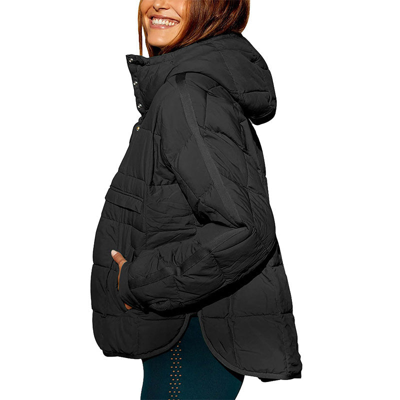 🔥49% OFF🌟Warm loose hooded coat for women in winter