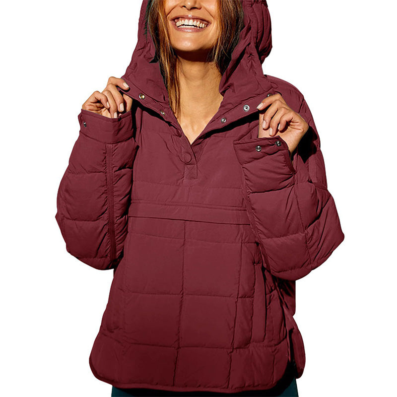 🔥49% OFF🌟Warm loose hooded coat for women in winter