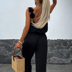 💕Limited Sale 49% OFF💕Women's Sleeveless Wide Leg Jumpsuit
