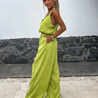 💕Limited Sale 49% OFF💕Women's Sleeveless Wide Leg Jumpsuit