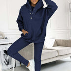 💜 LAST DAY PROMOTION - 50%OFF 💜 Hooded Casual and Comfortable Sweatshirt Suit