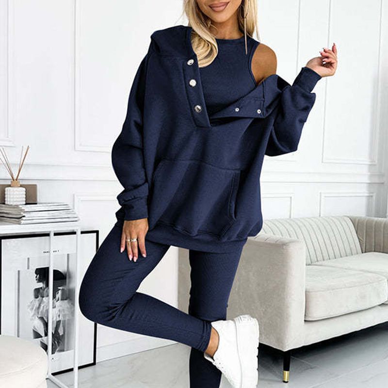 💜 LAST DAY PROMOTION - 50%OFF 💜 Hooded Casual and Comfortable Sweatshirt Suit