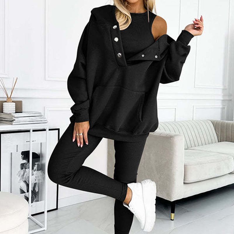 💜 LAST DAY PROMOTION - 50%OFF 💜 Hooded Casual and Comfortable Sweatshirt Suit