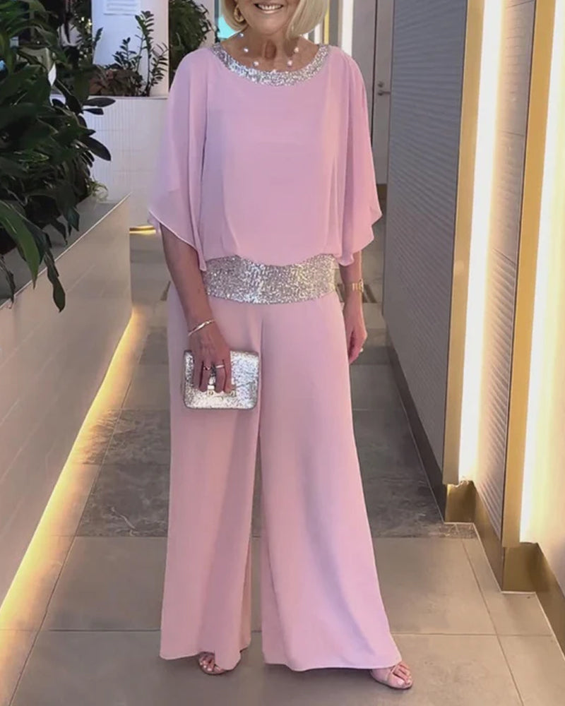🎉Sparkle Sale 49% Off🔥 Chic & Elegant Sequin Color Block Set