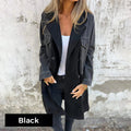 🌸Mid-Length Trench Coat with Denim Jean Stitching