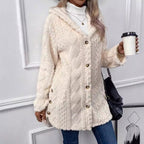 2025 New Arrival- 65% OFF🔥Women's Warm Diamond Pattern Hooded Jacket