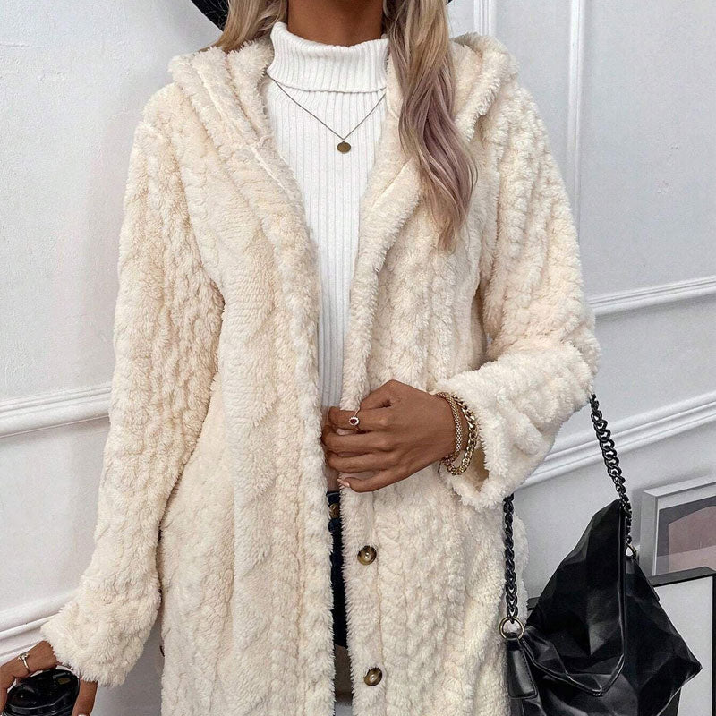 2025 New Arrival- 65% OFF🔥Women's Warm Diamond Pattern Hooded Jacket