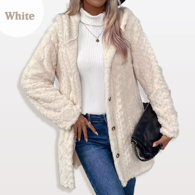 2025 New Arrival- 65% OFF🔥Women's Warm Diamond Pattern Hooded Jacket