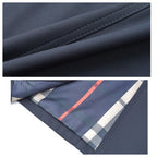 Men's Double Breasted Windbreaker Jacket