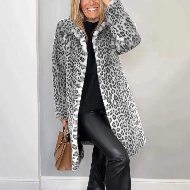 ✨Get 49% off💖Women's Leopard Print Mid-Length Jacket✈️ free shipping