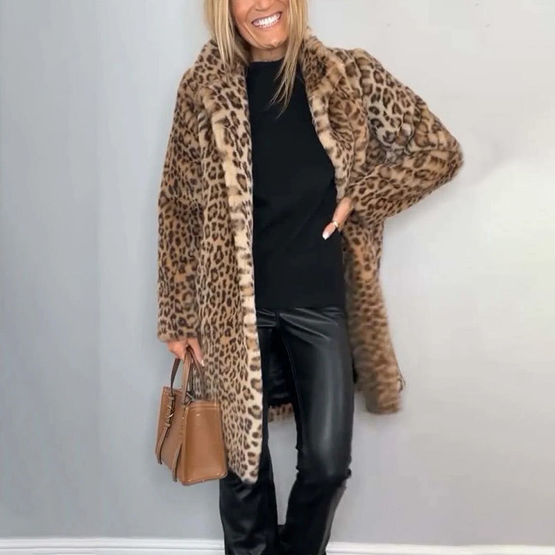 ✨Get 49% off💖Women's Leopard Print Mid-Length Jacket✈️ free shipping