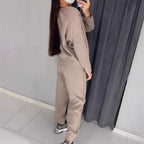 🔥LAST DAY 60% OFF✨Women's Crew Neck Top & Drawstring Pants Set
