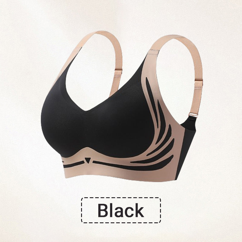 ☁️Zero-Gravity Comfort Bra: Seamless, Side-Control & Airflow Push-Up