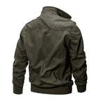 💥Exceptionally high quality-Men's Military Stand Collar Zipper Jacket