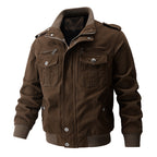 💥Exceptionally high quality-Men's Military Stand Collar Zipper Jacket
