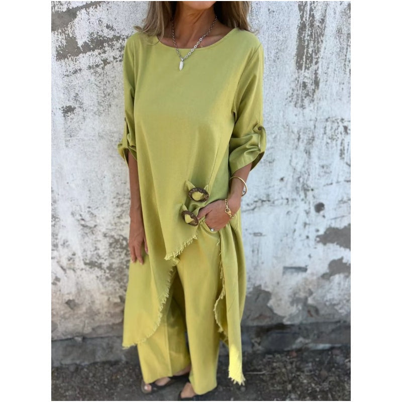 🥰Last Day 49% OFF💃2025 Women's Irregular Dress and Loose Fit Pants