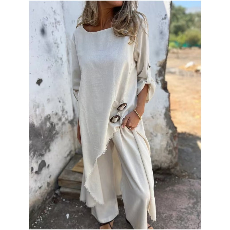 🥰Last Day 49% OFF💃2025 Women's Irregular Dress and Loose Fit Pants