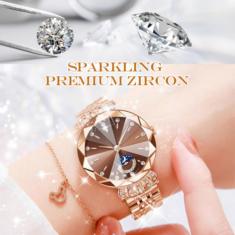 🎀49%OFF New Year Sale🎀Fashionable Diamond Moon Star Watch for Women