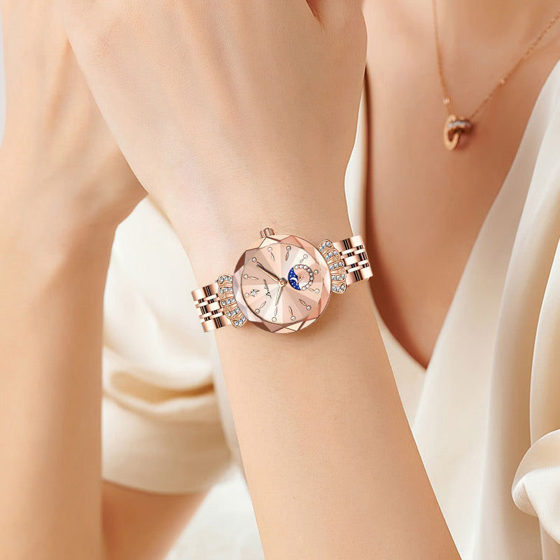 🎀49%OFF New Year Sale🎀Fashionable Diamond Moon Star Watch for Women