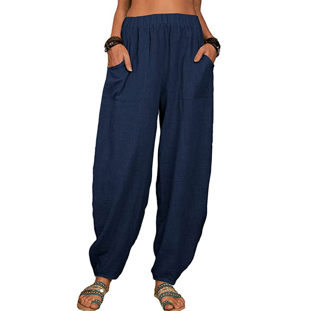 ⏰LAST DAY 49% OFF👚Women's linen and cotton wide leg pants