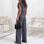 🌟 Elegant solid color two-piece set|Buy more and save more, unlock a high-end 👗 atmosphere