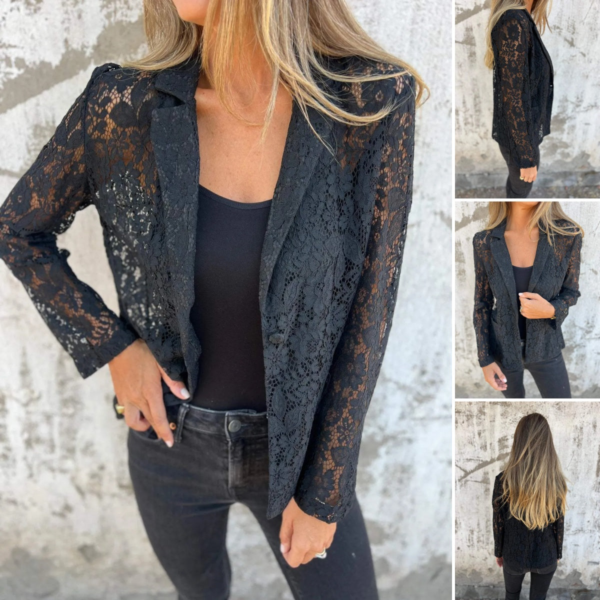 🔥 Hot Sale 49%OFF🔥All-Over Lace Mesh Blazer
