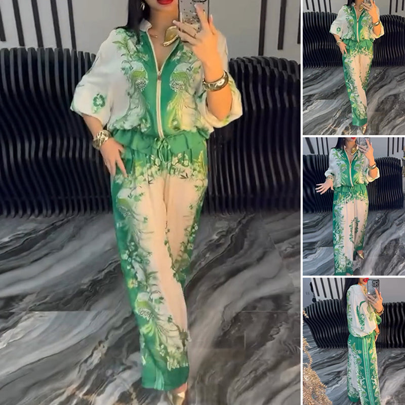 💕Limited Sale 49% OFF💕Women’s Elegant Zip-Up Two-Piece Set