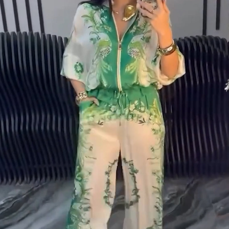 💕Limited Sale 49% OFF💕Women’s Elegant Zip-Up Two-Piece Set