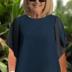 Charming Irregular Top & Wide Leg Pants Set