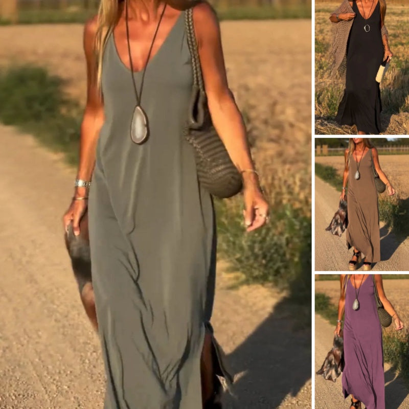 🌙Women's V-Neck Maxi Cami Dress👗