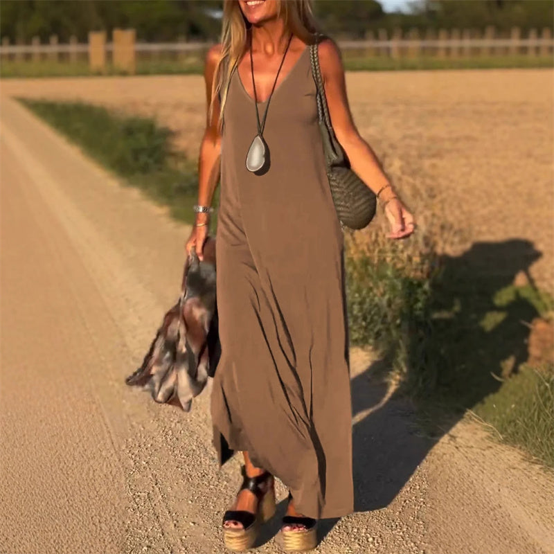 🌙Women's V-Neck Maxi Cami Dress👗
