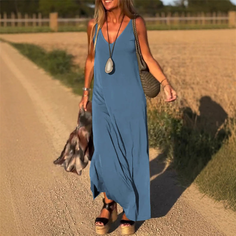 🌙Women's V-Neck Maxi Cami Dress👗