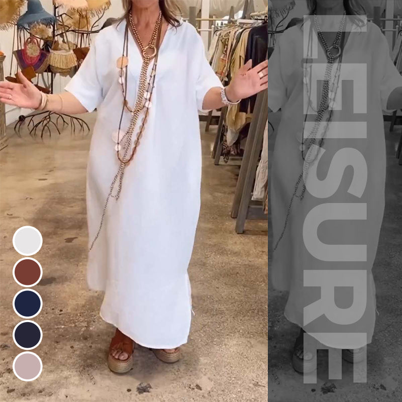 🌴 A light choice for summer|Loose slit dresses, let the wind and sunshine become part of the outfit