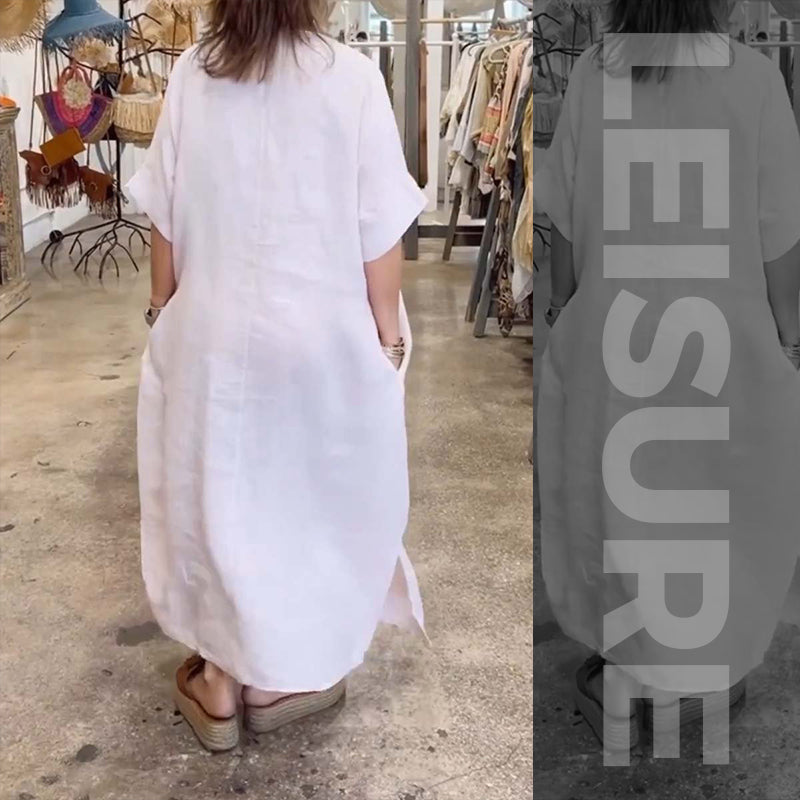 🌴 A light choice for summer|Loose slit dresses, let the wind and sunshine become part of the outfit