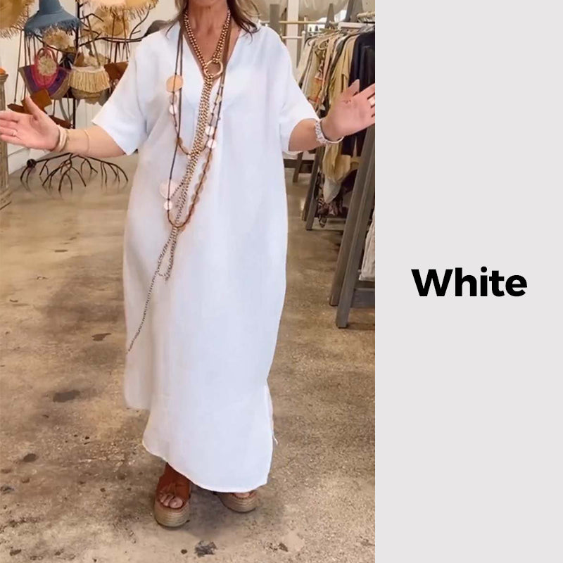 🌴 A light choice for summer|Loose slit dresses, let the wind and sunshine become part of the outfit