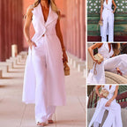 🌸Summer Hot Sale 49%OFF🌸Women’s V-Neck Sleeveless Top and Pants Set